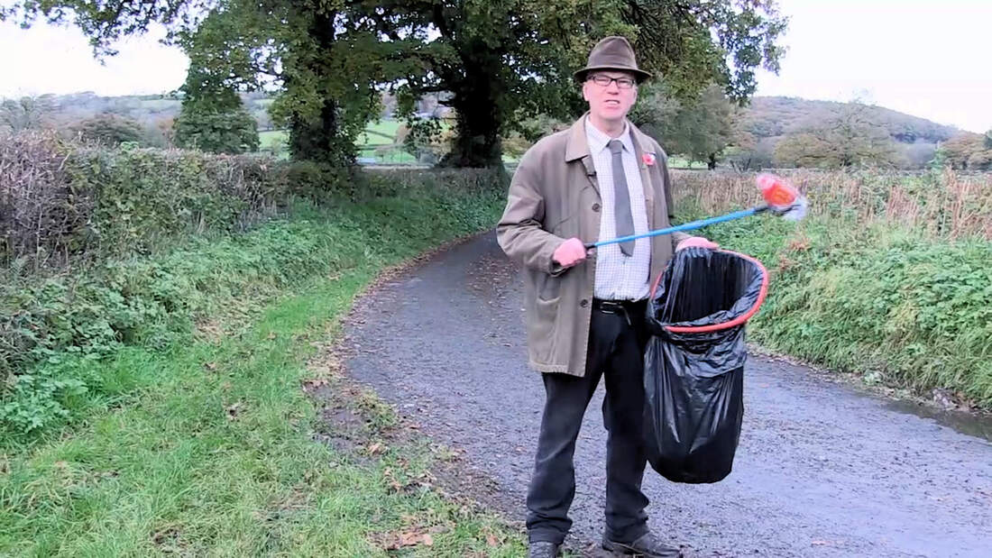 Still from and link to 'The Litterator'.