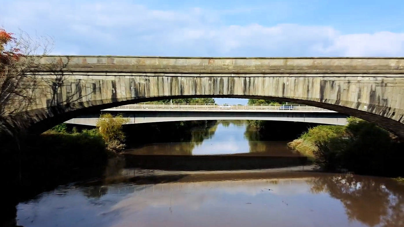 Still from and link to 'Crossing The Severn​'.